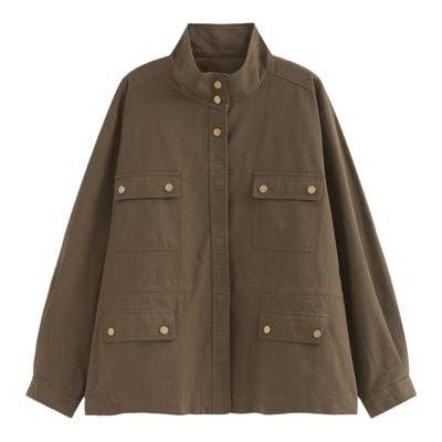 中长款气质宽松美拉德风衣百搭