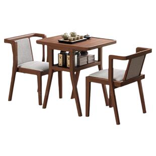 全实木阳台小桌椅三件套一桌二椅小户型创意休闲区布置茶桌椅组合