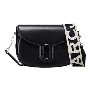 【新年特惠】MARC JACOBS/莫杰 J MARC 大号牛皮纯色斜挎包马鞍包
