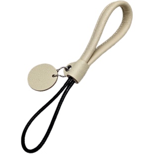 头层牛皮手工编织汽车钥匙扣挂绳耐折耐磨山羊皮车钥匙挂绳钥匙扣