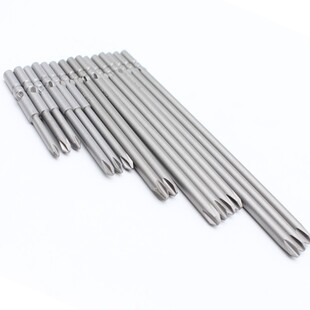 加长4C电动螺丝刀圆杆Φ5mm十字电批头 自动化带强磁批咀801披头