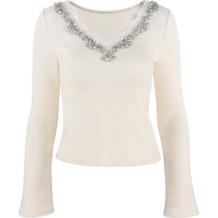 韩语琳短款v领打底衫针织衫女2026新款春款法式修身内搭上衣