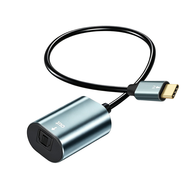 Type-C转光纤音频线TOSLINK母口SPDIF转换电脑解码器接音响功放