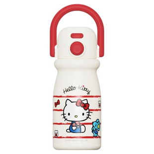 三丽鸥helloKitty联名保温杯吸管可爱哈喽kt猫女生水杯双饮口316