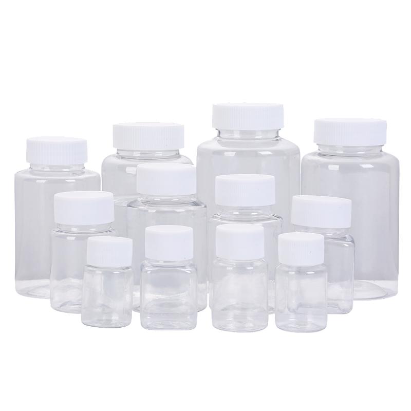 15/50/100ml毫升塑料瓶子透明带盖pet样品瓶液体空瓶分装瓶小药瓶