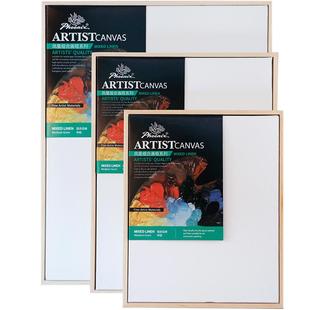 凤凰画材免装裱油画框亚麻画布带外框成品纯棉油画布框不易变形丙烯画板简易挂画油画板家居装修油画颜料工具