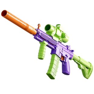 M416手动连发抛壳阻击枪巴雷特软弹枪儿童可发射玩具枪仿真模型男