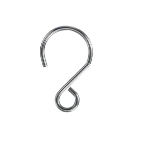 水晶灯配件底盘挂勾问号勾大鱼勾S勾珠帘轨道304不锈钢五金配件