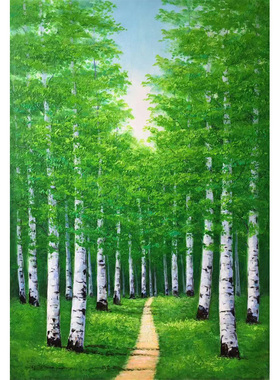 欧式过道有框风景油画包邮促销