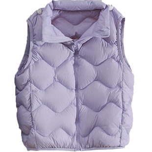 雅鹿儿童羽绒马甲外穿背心男童女童宝宝秋冬季轻薄羽绒服内胆内搭