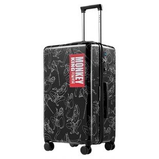 银座美猴王孙悟空宽体旅行箱女大尺寸大容量男拉链箱TRUNK