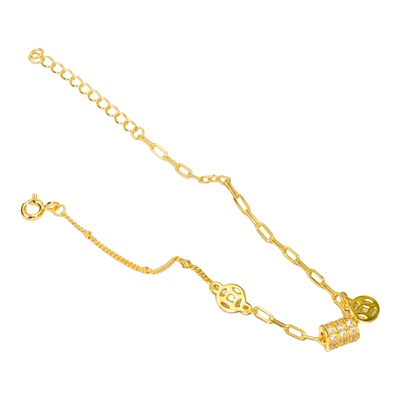 18k金小蛮腰手链女款轻奢小众女