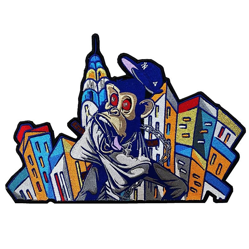 LOGO定制布贴魔术贴刺绣织唛定做