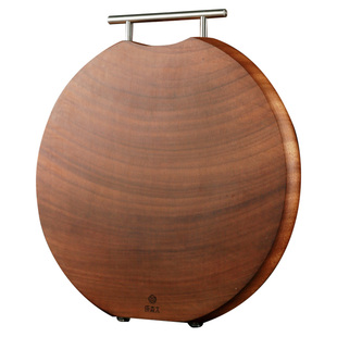 原森太非洲楝木菜板家用防霉抗菌切菜板圆形菜墩案板实木整木砧板