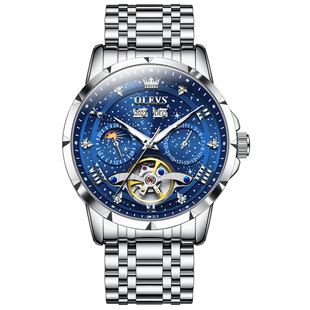 瑞士认证星空手表男士男款机械表全自动镂空男表正品牌名腕表十大