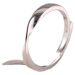 仿真钻戒男士婚戒假戒指活口可调节简约素圈光面婚礼现场交换道具