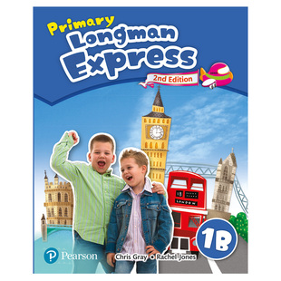 原版进口朗文小学英语Primary Longman Express 1B学生用书 朗文PLE快车 英式英语 香港小学教材一年级下册 含朗文家激活码赠课件