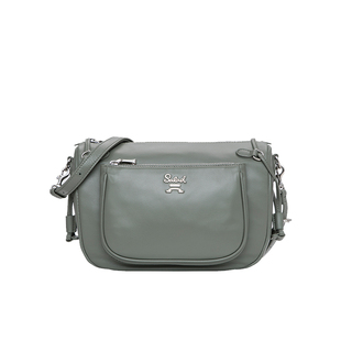 salad Fullness马鞍包真皮单肩包软羊皮时尚百搭包包女士腋下包