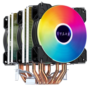推荐双塔6铜管CPU散热器AMD通用INTELcpu风扇神光同步E5风冷2011