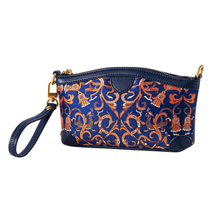 2025年新款新中式国风蜀锦手拿包龙凤共舞手腕包包送长辈妈妈礼物