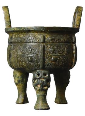 兽面纹影视道具中式风仿古青铜器