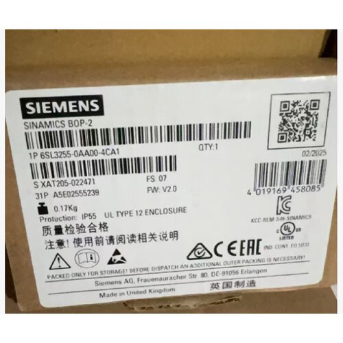 议价6SL3255-0AA00-4CA1西门子G120变频器面板BOP-2 0AA00-4BA1 G