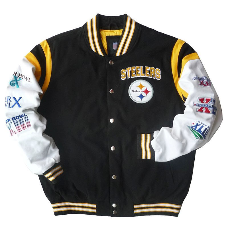 140-180加肥大码男女秋冬休闲 抖音匹兹堡钢人运动棒球全棉服1962