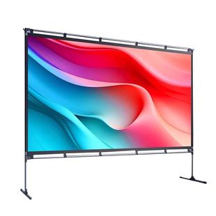 坚果免打孔投影仪幕布露营户外投影布幕布家用露天电影便携式野营折叠屏幕室外幕布可移动支架抗光防风支撑架