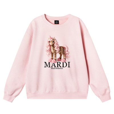 MardiMeditation粉色卫衣女可爱