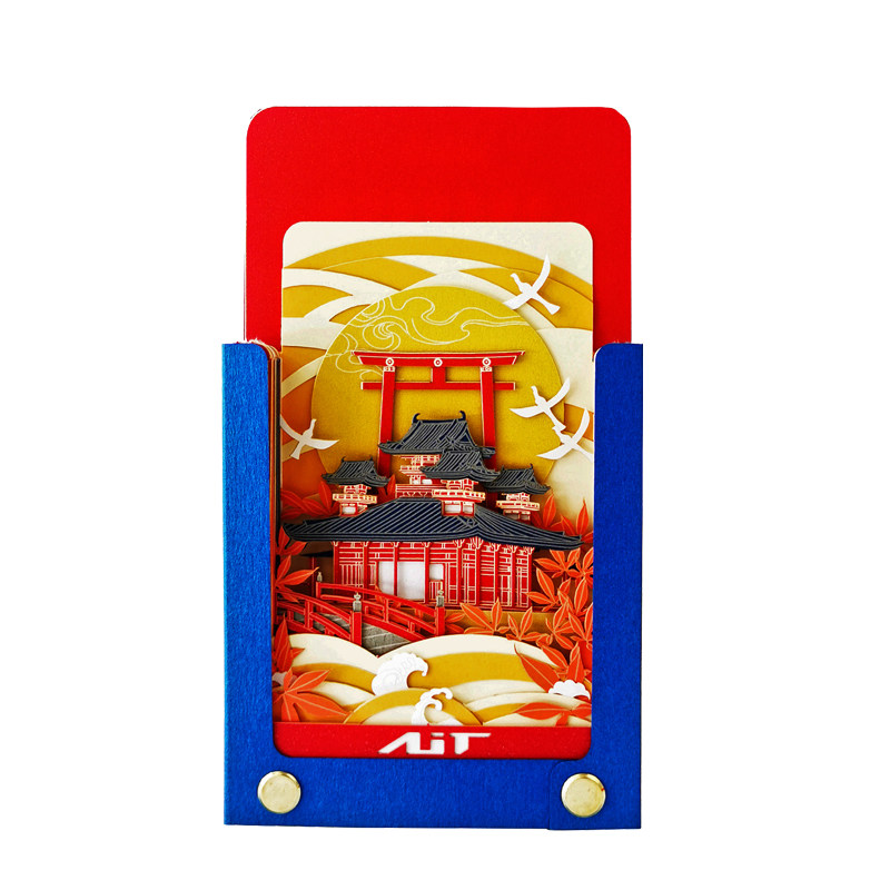 AIT CARD立体手撕记事本3D纸雕创意便利贴礼物日本神宫鸟居送朋友