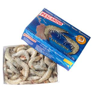 老船长厄瓜多尔白虾进口原装盐冻虾4050 3040海捕大虾4斤新货