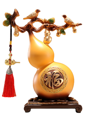 新中式葫芦树脂摆件客厅乔迁送礼