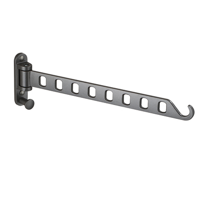 免打孔折叠太空铝晾衣杆加厚