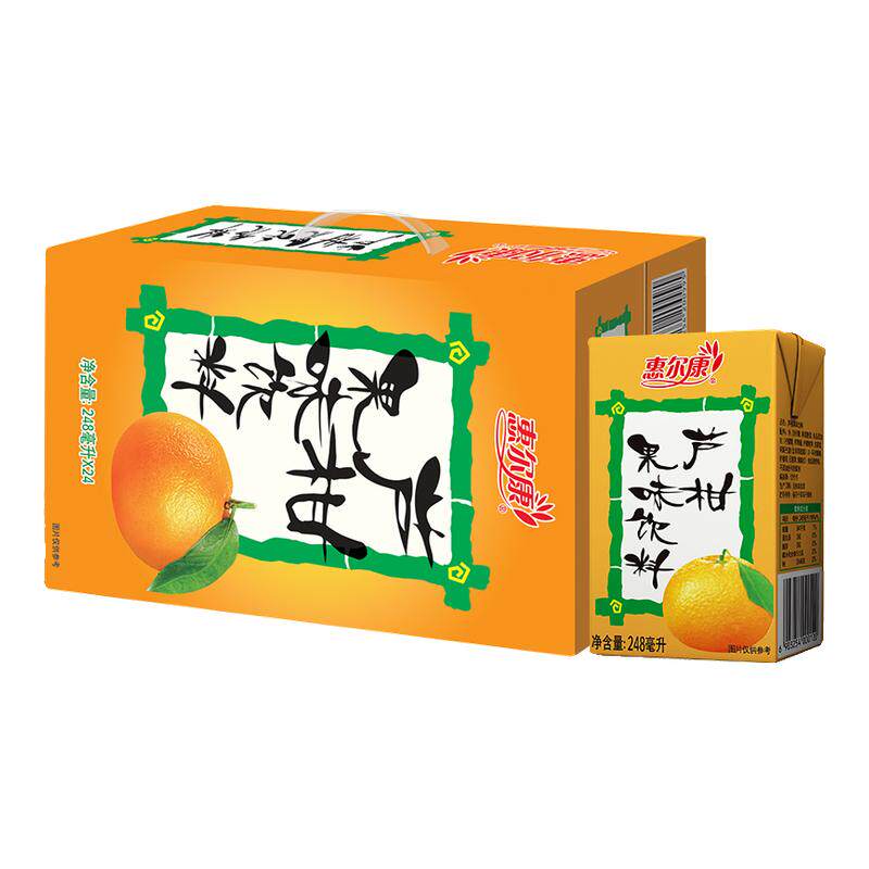 惠尔康芦柑果味饮料248ml*24盒