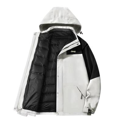 JEEP吉普羽绒冲锋外套三合一