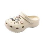 女童洞洞鞋儿童凉鞋2026夏新款防滑软底拖鞋沙滩卡通童鞋女款厚底