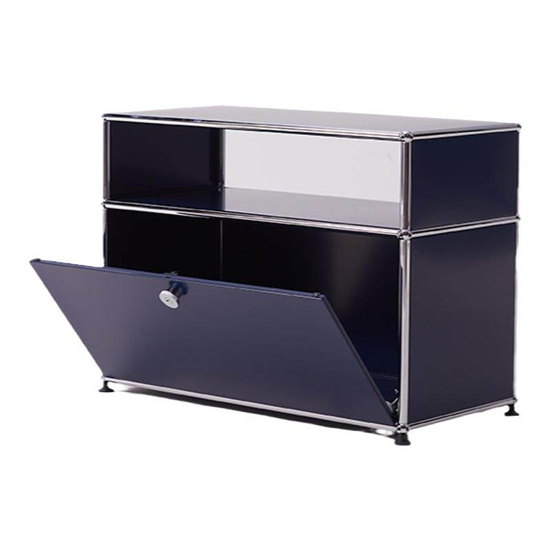 中古ins风不锈钢北欧风床头柜