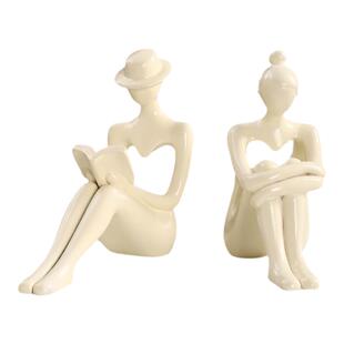 ins风小众抽象人物思考者创意艺术小摆件客厅家居装饰品简约现代