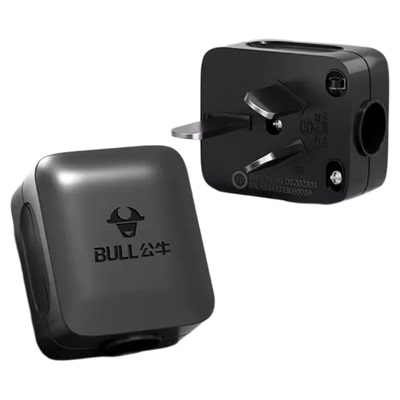 公牛三脚插头3孔10a两三相项电线电源工业插座不带线GNT-10S黑色