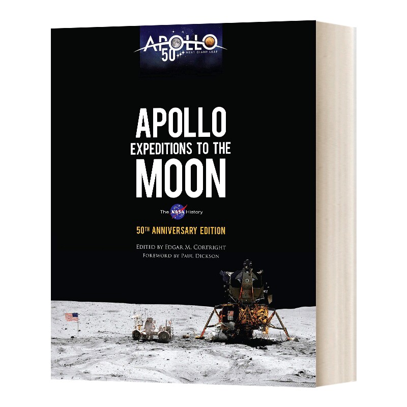 英文原版 Apollo Expeditions to the Moon 阿波罗登月50周年特别画册 美国NASA官方纪念版 英文版 进口英语原版书籍