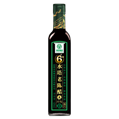 水塔6度老陈醋420ml山西特产酿造家用edible饺子醋纯粮六度零添加