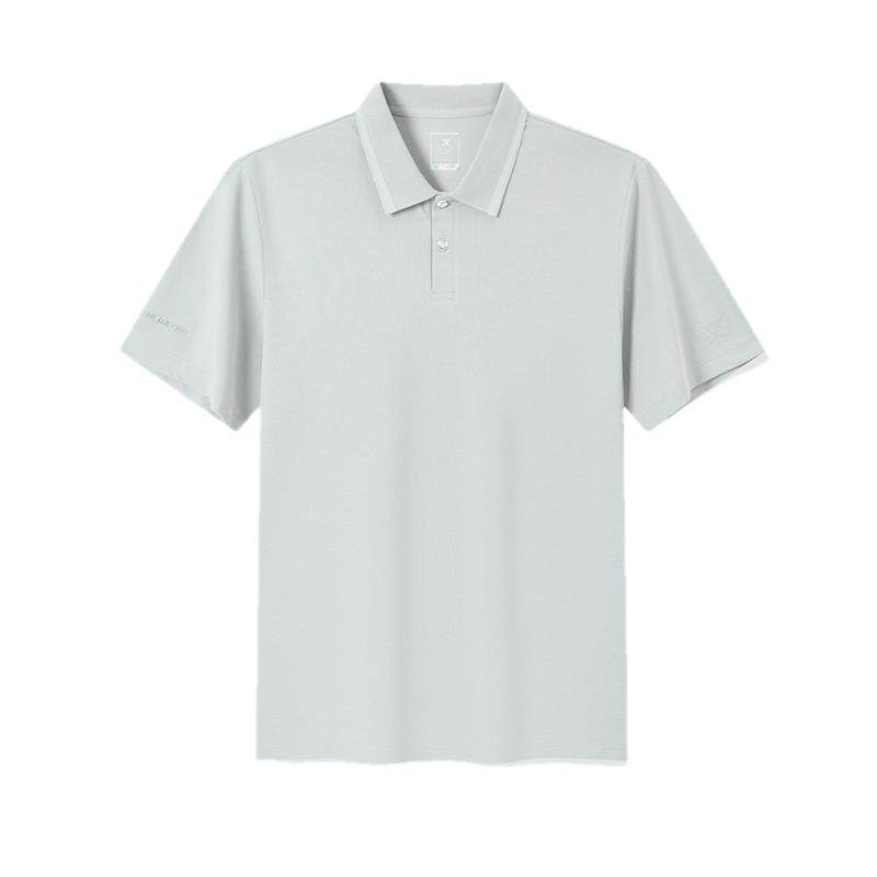 特步Polo衫男官方夏季新款休闲半袖运动翻领短袖975229020207