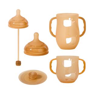 geien适配世喜新生儿奶瓶配件玻璃瓶防摔套保护套奶嘴重力球吸管