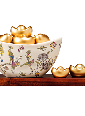 聚宝盆摆件招财聚财新中式家居