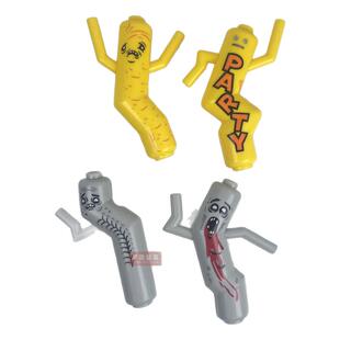 城市趣味摇摆气球人舞动丧尸人仔儿童拼装玩具小颗粒积木LB06-09