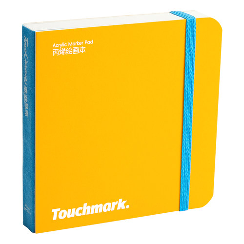 Touchmark便携口袋水彩本丙烯马克笔绘画本300g加厚水彩纸半棉迷你小方本美术生空白翻翻画本旅行写生速写本