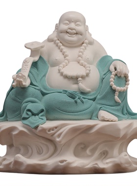 太庄严了！陶瓷弥勒佛像供奉家用