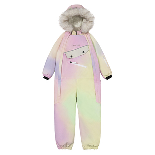 VECTOR玩可拓新款儿童滑雪服女童男童连体加厚保暖户外单板滑雪衣