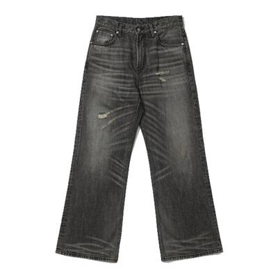 pacshop水洗灰色牛仔裤cleanfit