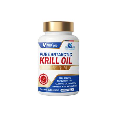 VIKpro德国纯南极磷虾油鱼油升级海洋磷脂Omega3软胶囊成人正品